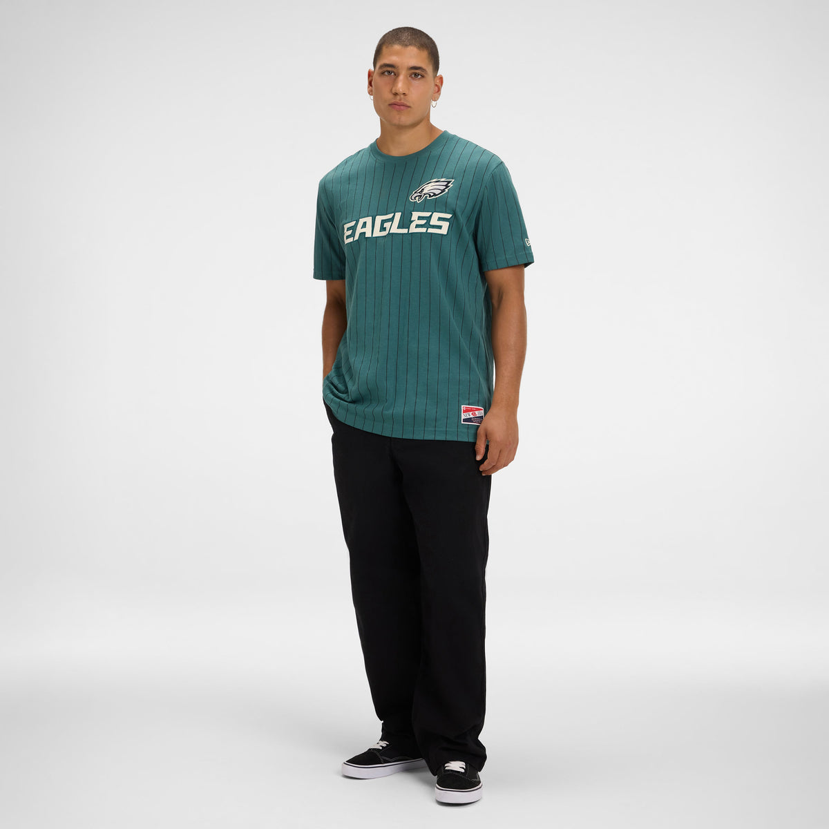 Denver Broncos Throwback Retro Pinstripe T-Shirt