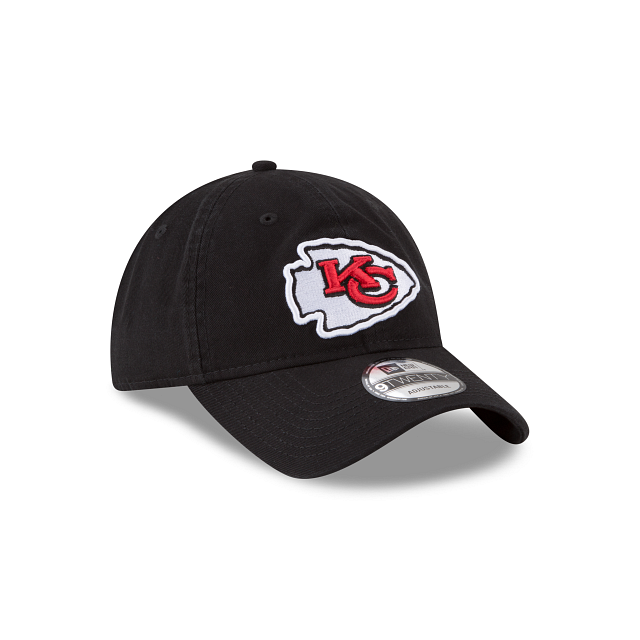 Kansas City Chiefs Core Classic Black 9TWENTY Adjustable Hat
