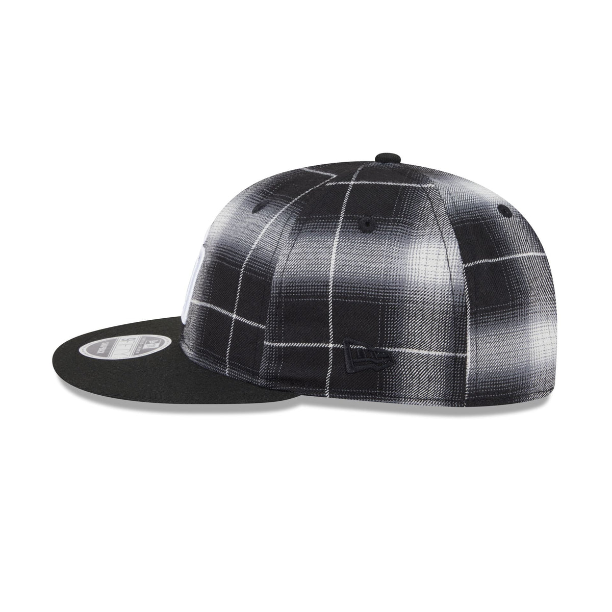 San Diego Padres Black and White Plaid Retro Crown 9FIFTY Snapback Hat