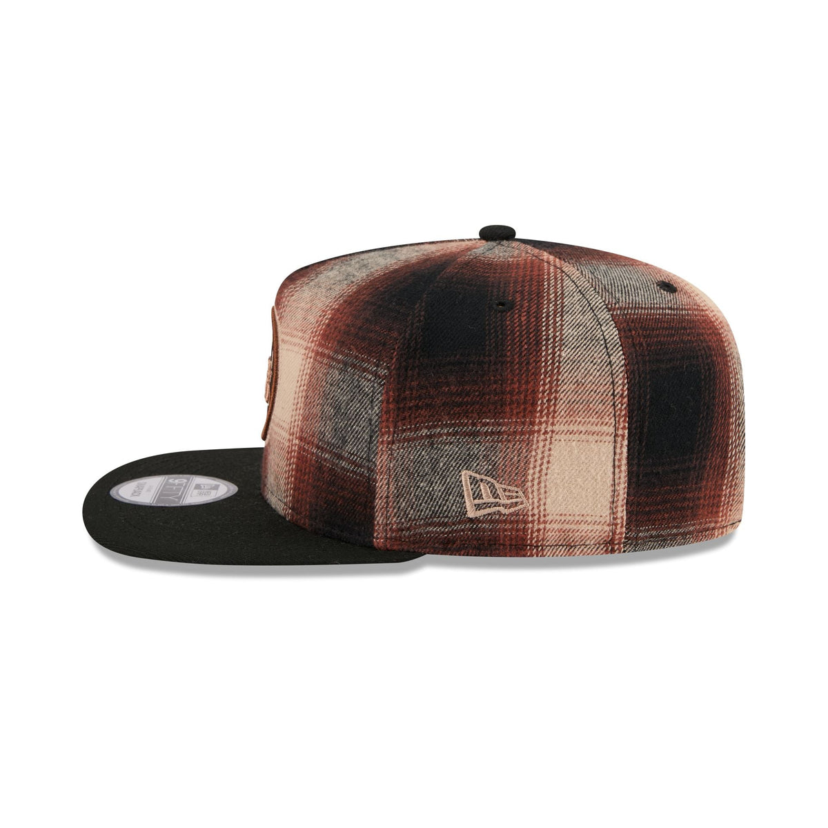 New York Mets Grunge Plaid 9FIFTY A-Frame Adjustable Hat