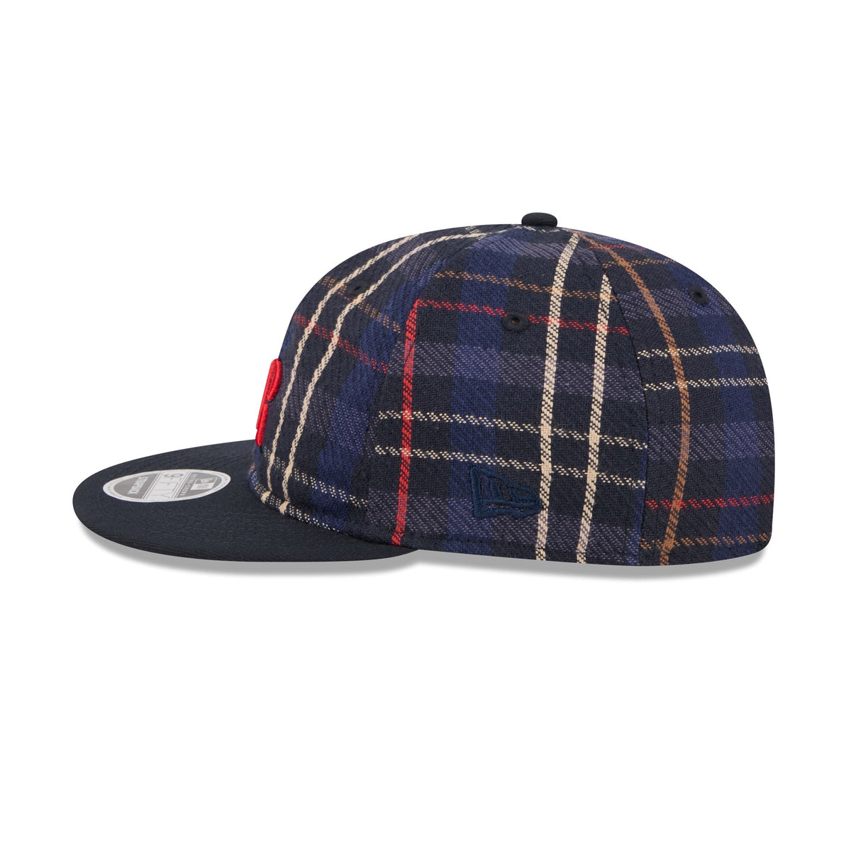 Colorado Rockies Grunge Plaid Retro Crown 9FIFTY Adjustable Hat