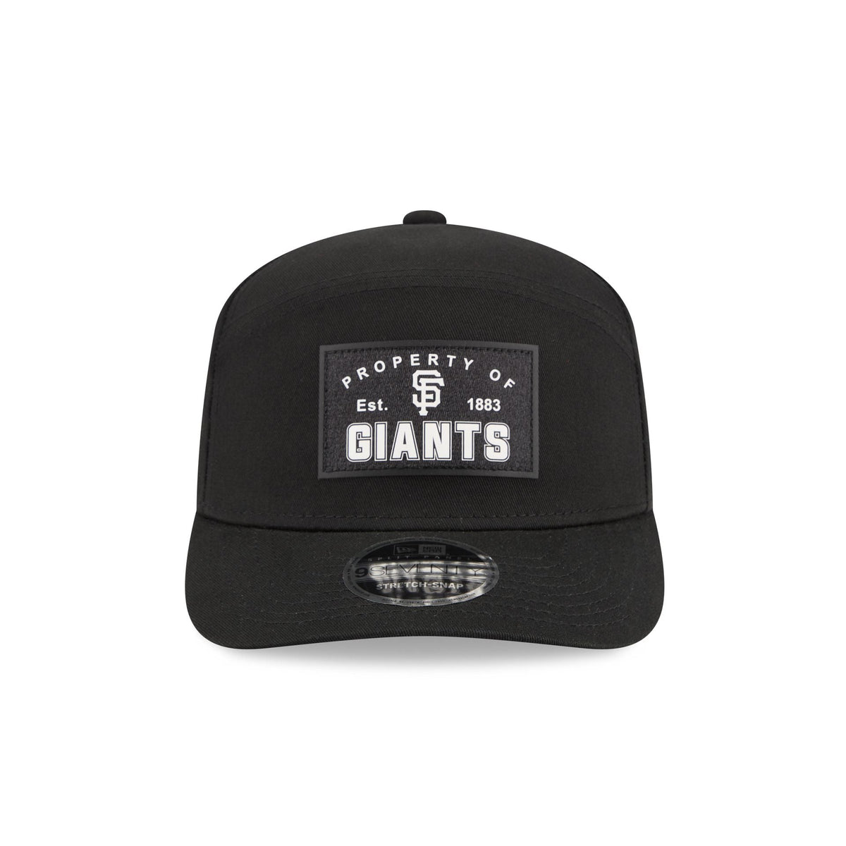 San Francisco Giants Property of Patch Split Panel 9SEVENTY Stretch-Snap Hat