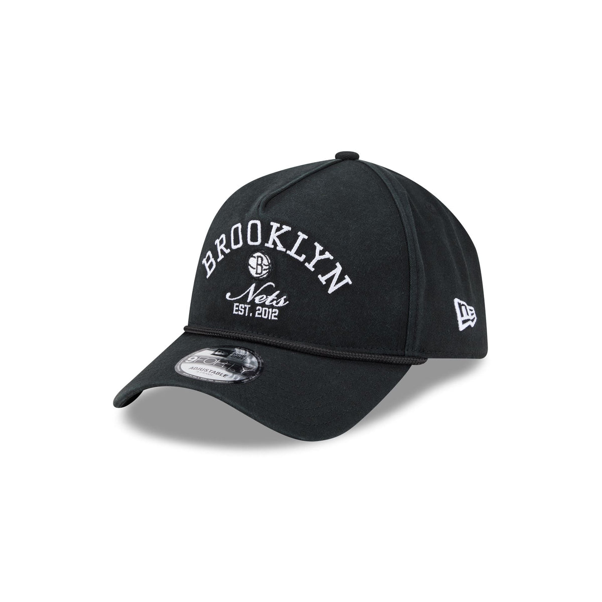 Brooklyn Nets Stacked Rope 9FORTY A-Frame Snapback Hat