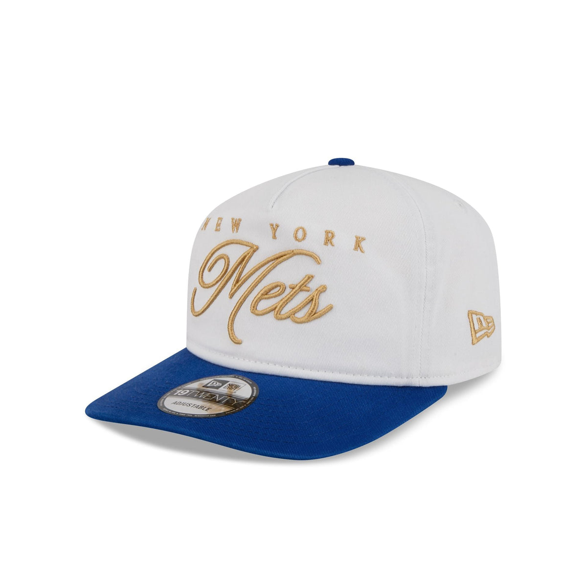 New York Mets Gold Scripted 19TWENTY Adjustable Hat