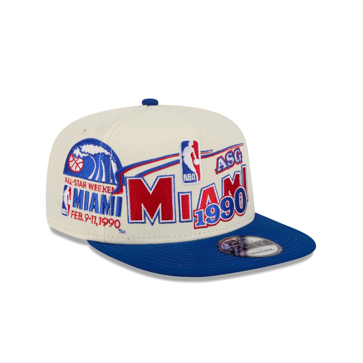 Miami Heat Hardwood Classics 1990 All-Star Game 9FIFTY A-Frame Snapback Hat
