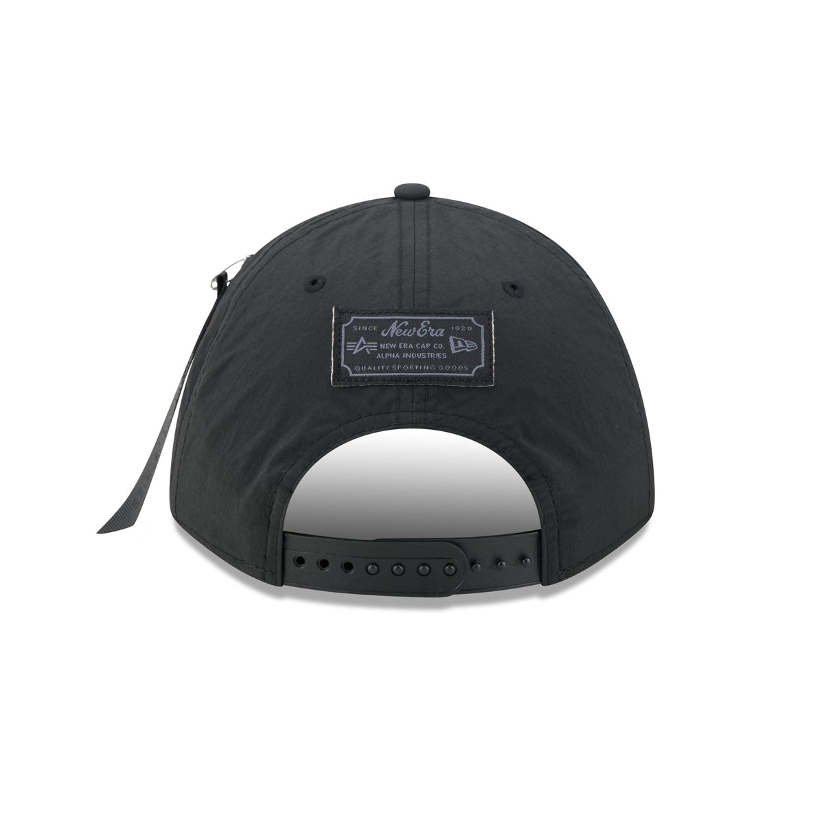 Alpha Industries x Seattle Seahawks Nylon Black 9FORTY M-Crown A-Frame Snapback Hat