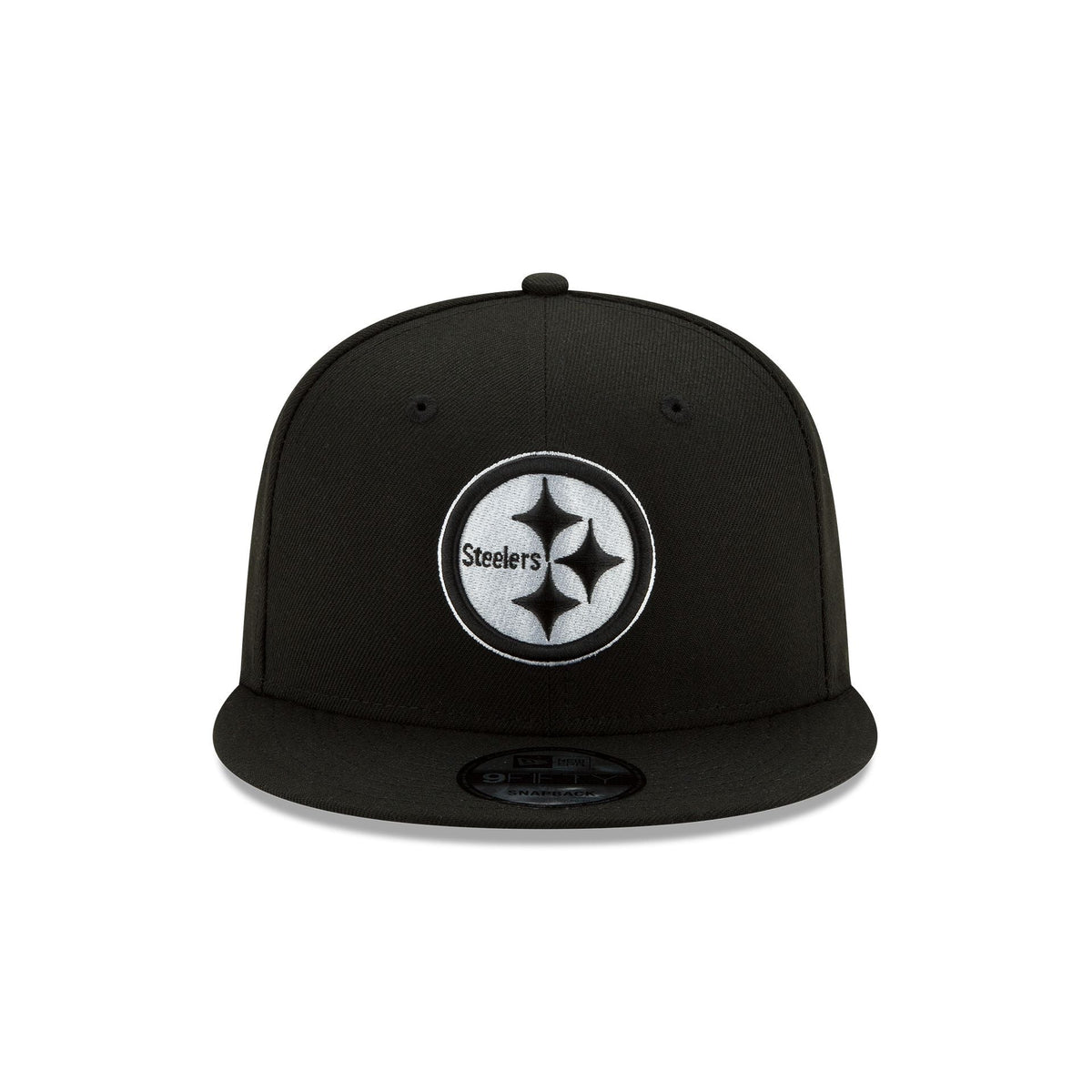 Pittsburgh Steelers Basic Black and White 9FIFTY Snapback Hat