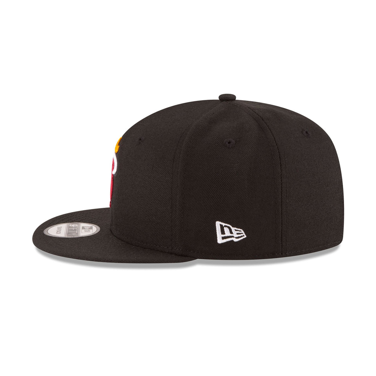 Miami Heat Black 9FIFTY Snapback Hat