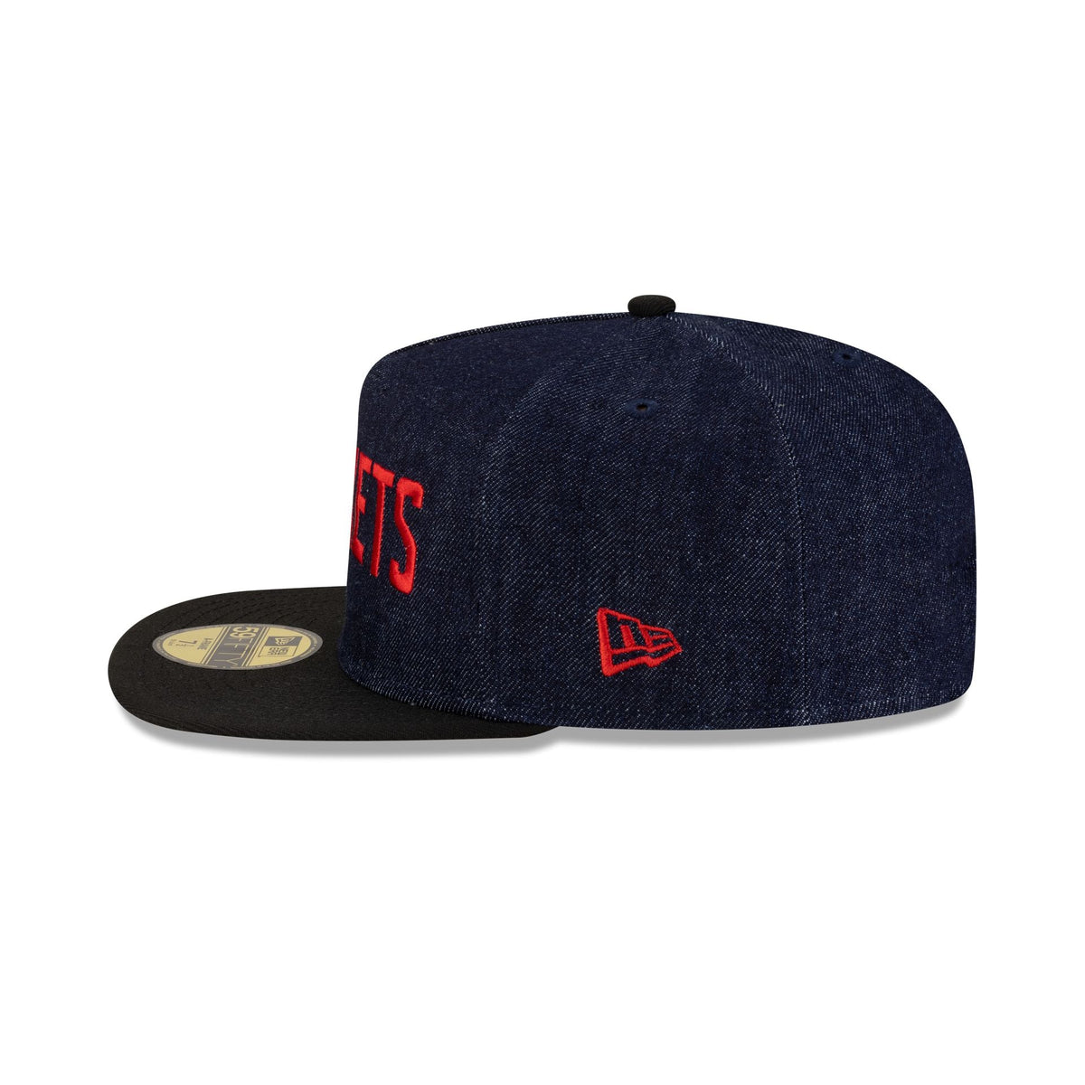 Houston Rockets Navy Denim 59FIFTY A-Frame Fitted Hat