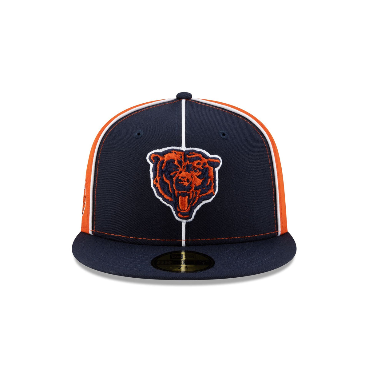 Chicago Bears Two-Tone Pinwheel 59FIFTY Fitted Hat