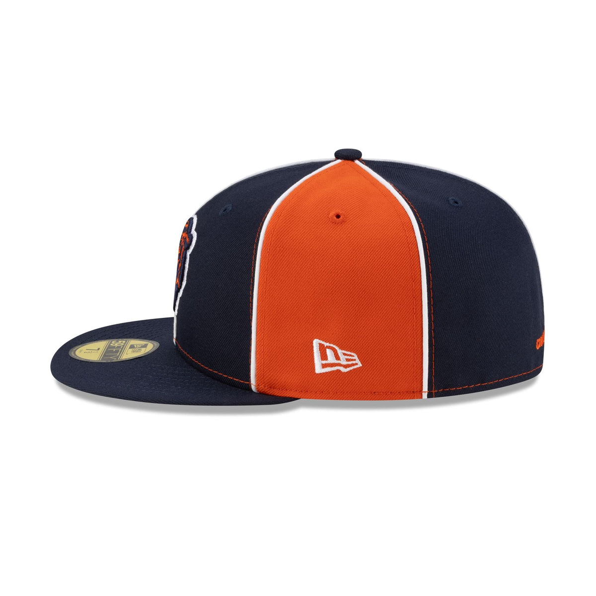 Chicago Bears Two-Tone Pinwheel 59FIFTY Fitted Hat