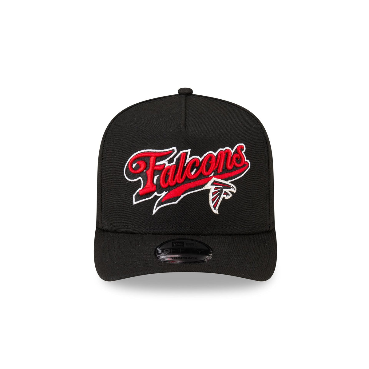 Born x Raised x Atlanta Falcons Script Black 9FIFTY A-Frame Snapback Hat