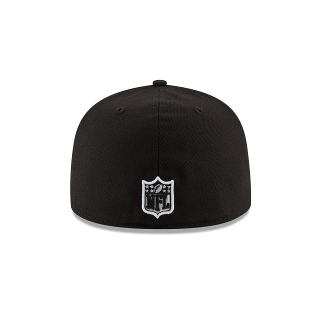 Carolina Panthers Black & White 59FIFTY Fitted Hat