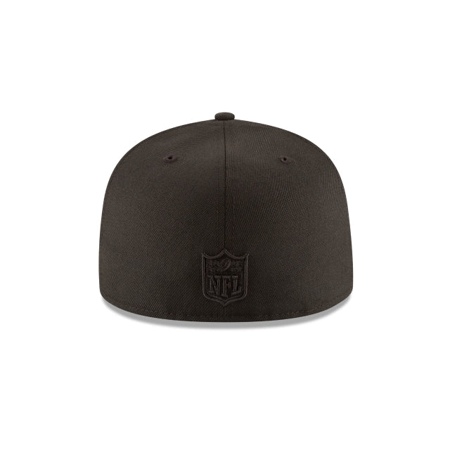 Minnesota Vikings Black On Black 59FIFTY Fitted Hat