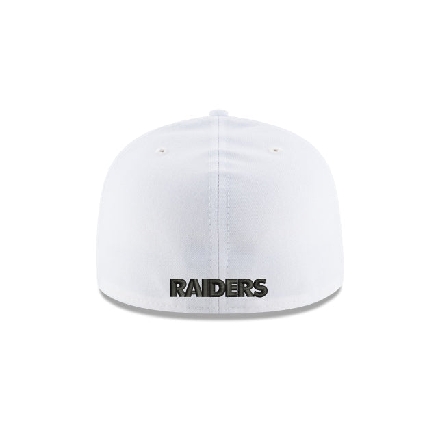 Las Vegas Raiders White 59FIFTY Fitted Hat