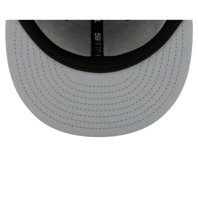 Pittsburgh Pirates Black and White Basic 59FIFTY Fitted Hat