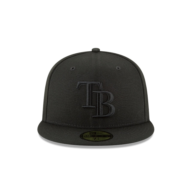 Tampa Bay Rays Blackout Basic 59FIFTY Fitted Hat