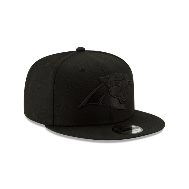 Carolina Panthers Basic Black On Black 9FIFTY Snapback Hat