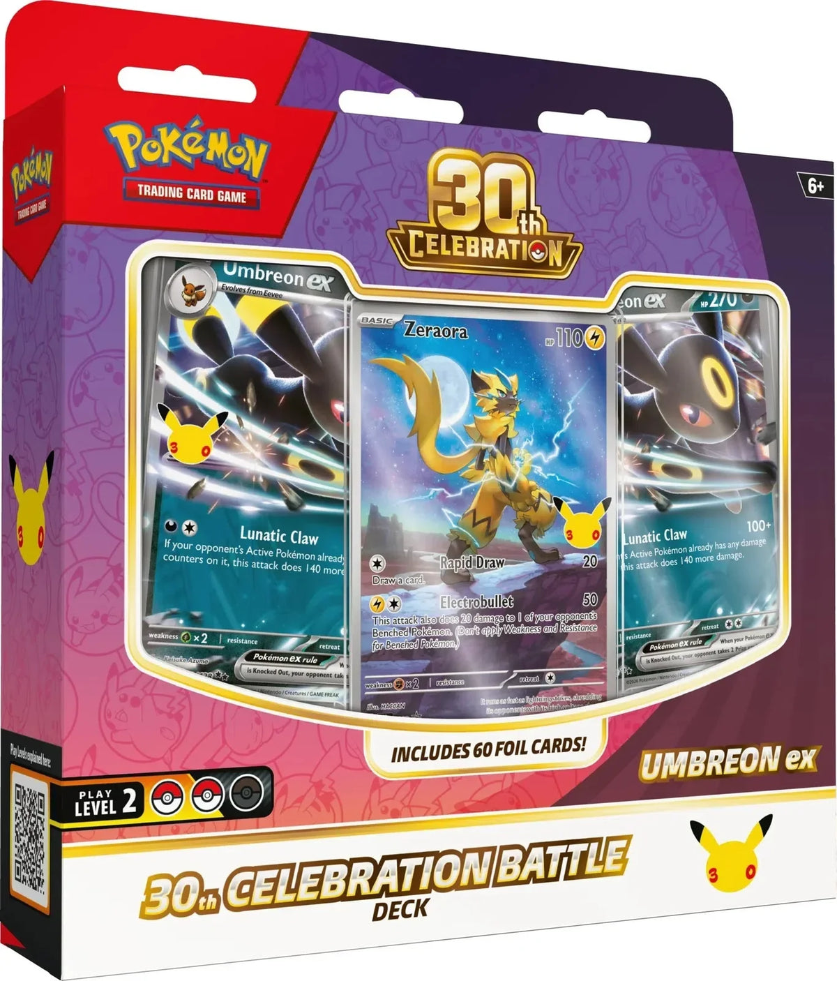 🔥2026 Christmas Gift🎄: 30th Celebration Battle Deck (Umbreon ex) (Pre-Order)